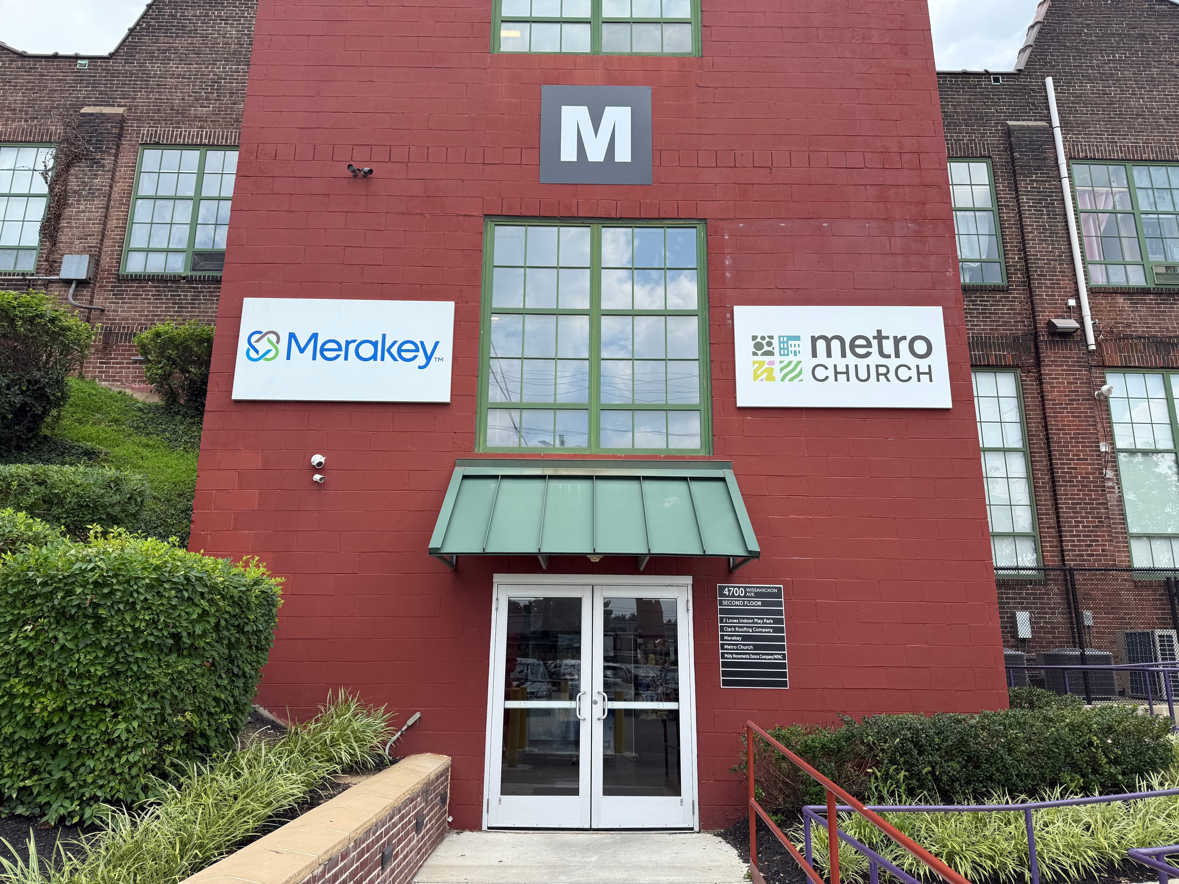 The main entrance of Metro East Falls