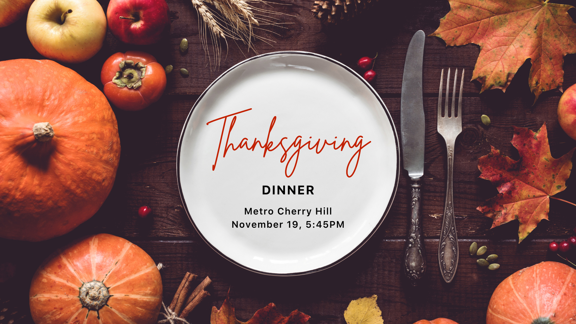 Thanksgiving Fellowship Dinner