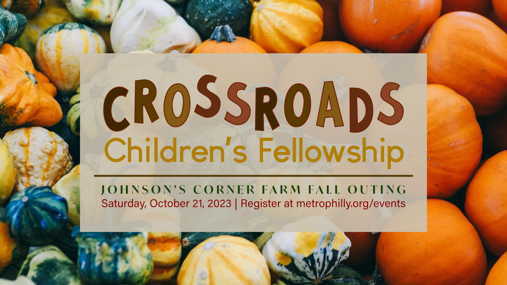 Crossroads Children's Fellowship Fall Outing