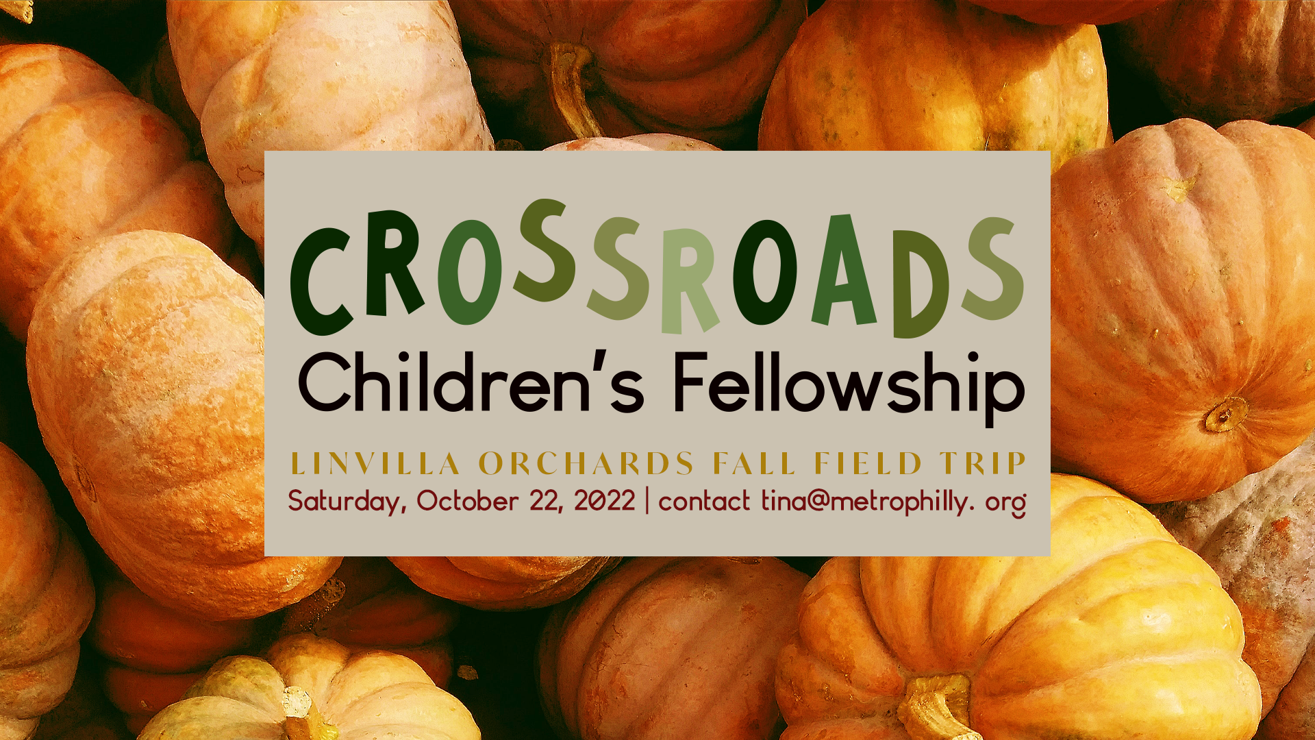 Children’s Fellowship Fall Field Trip