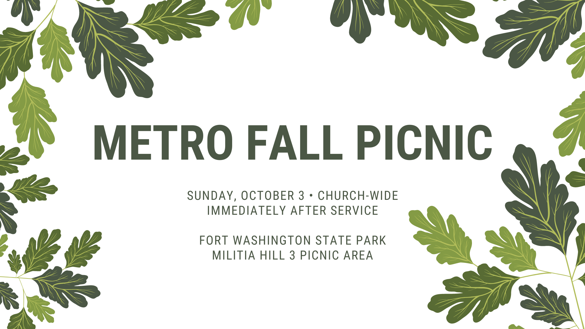 Metro Fall Picnic