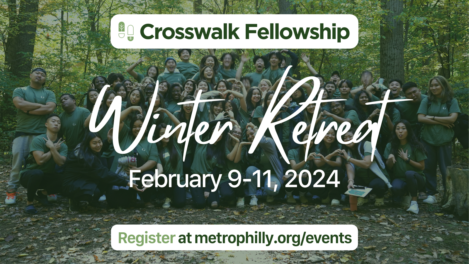 All college students are invited to Crosswalk Fellowship's Winter Retreat!