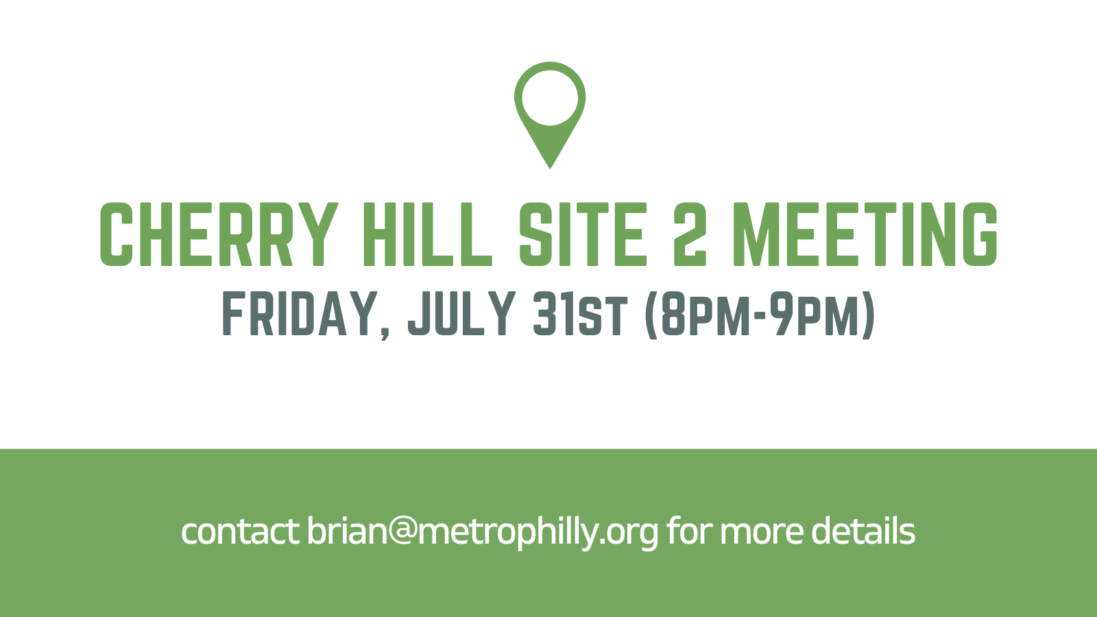 Cherry Hill Site 2 Meeting